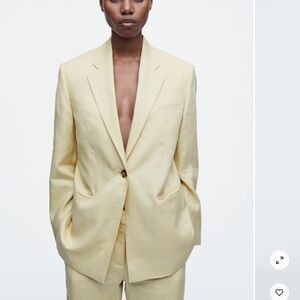 COS linen blazer size 10